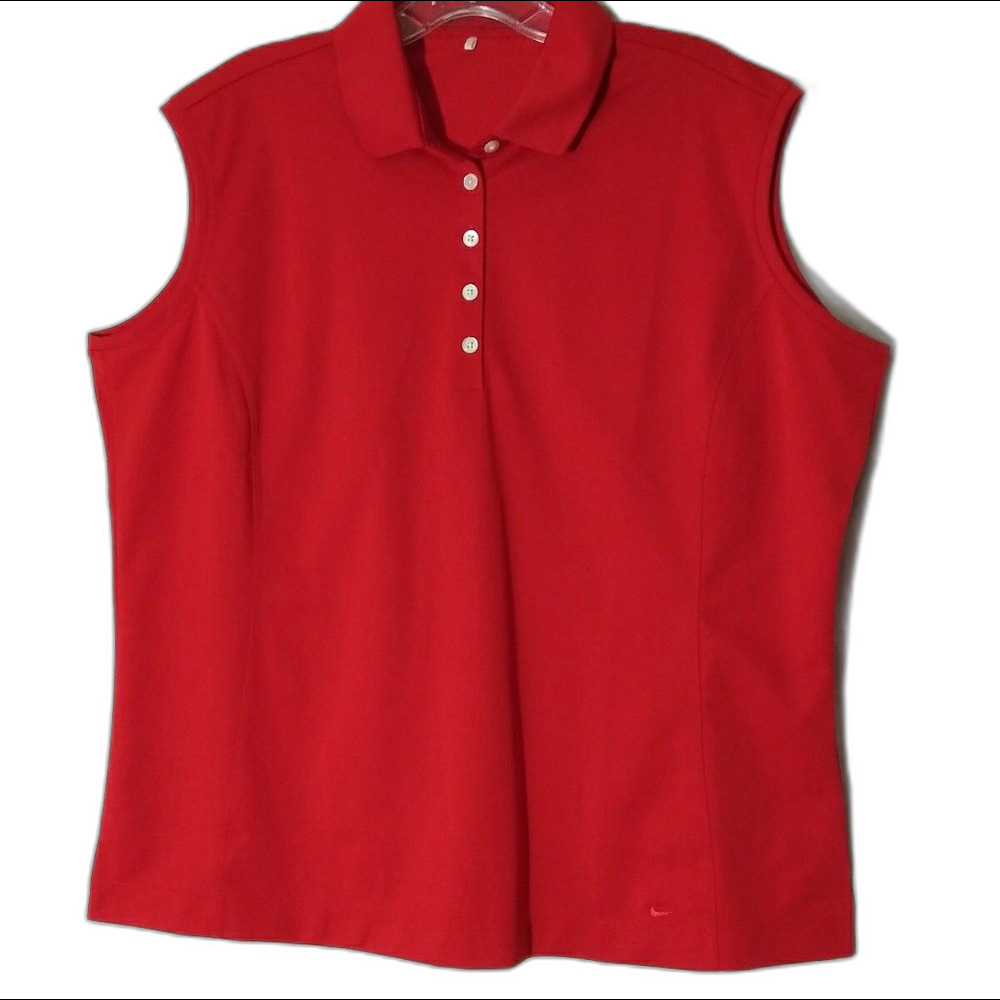 Women's Nike Golf XXL Sleeveless Fit Dry Polo Top